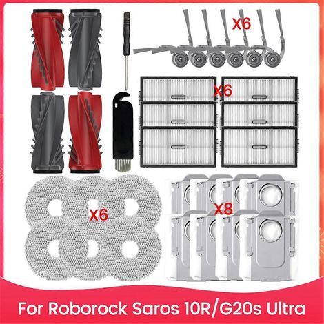 Staubsaugerbürstenfilter, Ersatzfilter, Zubehörset Für Saros 10r – G20s Ultra Saugroboter, Handbürste, Hepa-filter, Wischmopp