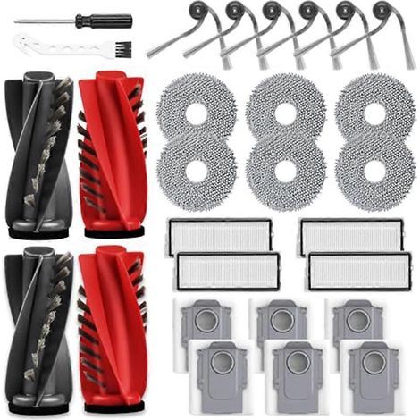 Staubsaugerfilter, Staubsaugerbürstenfilter, Staubsaugerbürstenfilter, Qrevo Edge/edge S5a Saugroboter-filterzubehörset, Walzenbürste, Seitenfilter, Lange Und Runde Wischpads