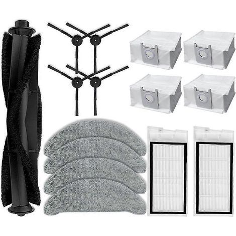 Staubsaugerfilter, Staubsaugerbürstenfilter, Staubsaugerbürstenfilter, Roidmi Eve Plus Sdj01rm Saugroboterfilter, Ersatzteil, Zubehör, Hauptseitenbürste, Hepa-filter, Wischmopp