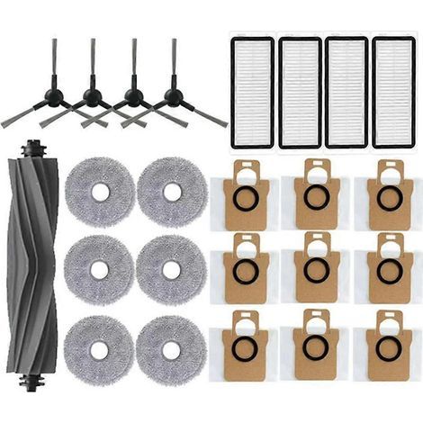 Staubsaugerbürstenfilter, Staubsaugerbürstenfilter, Staubsaugerbürstenfilter, Dreame Bot L30 Ultra L20 Staubsaugerbürste, Staubbeutelfilter, Ersatzteil Für Wischmopprolle