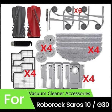 Staubsaugerbürstenfilter, 26-teiliges Ersatzset Für Saros 10/g30 Saugroboter, Handbürste, Hepa-filter, Wischtücher