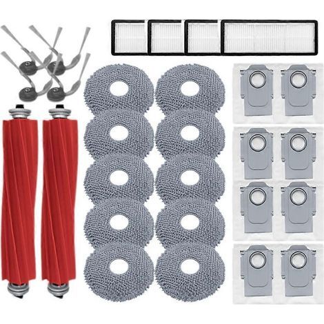 Staubsaugerfilter, Staubsaugerbürste, Staubsaugerbürstenfilter, 28-teiliges Hepa-filterset, Wischmoppfilter, Staubbeutel Aus Stoff Für Roborock Qv 35a/qv 35s/qr 798/qr 598 Staubsauger