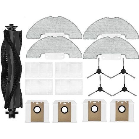 Bürstenfilter Für Staubsauger, 17-teiliges Bürstenfilterset Für Airzeen Q10 Pro/airzeen J10/laresar P10 Saugroboter, Handbürstenfilter, Wischtuchbeutel