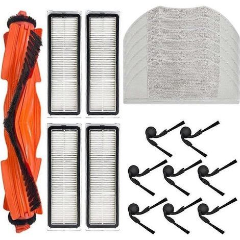Bürstenfilter Für Staubsauger, 19-teiliges Set Hepa-bürstenfilter Für Xiaomi Saugroboter S40/ov81, Hauptseitenbürste, Wischtuchfilter