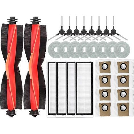 Staubsaugerbürstenfilter, 30-teiliges Staubsaugerbürstenfilter-set Für Xiaomi X20 Max / X20 Pro / D109gl D102gl. Staubsauger-ersatzteil, Staubsaugerbürste, Filter, Wischmopp.
