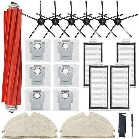 Staubsaugerbürstenfilter, Staubsaugerbürstenfilter, Staubsaugerbürstenfilter, /+/ Max+/ Roboter-staubsauger Hauptseitenbürste Hepa-filter Wischtuch Staubbeutel Ersatzteil