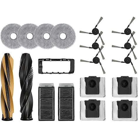 Staubsaugerfilter, Staubsaugerbürste, Staubsaugerbürstenfilter, Dreame X50 Master Staubsaugerfilterzubehör: Hauptseitenbürste, Filter, Staubbeutel, Wischpads