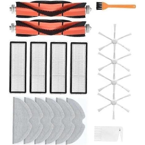 Staubsaugerfilter, Staubsaugerbürstenfilter, Staubsaugerroboterfilter, Wischmopp 2c Stytj03zhm, Handbürste, Hepa-filter, Wischtuch