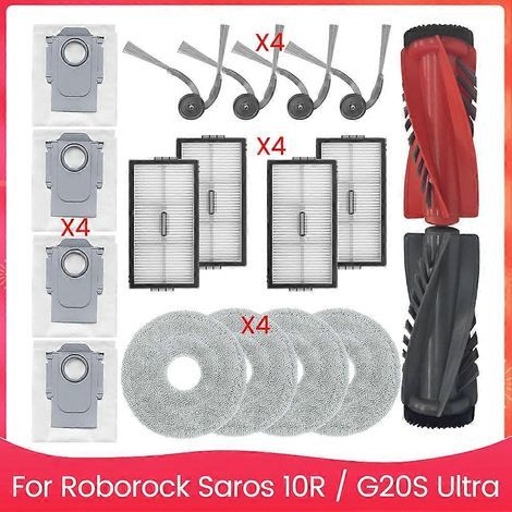 Staubsaugerfilter, Staubsaugerbürste, Staubsaugerbürstenfilter, Saros 10r / G20s Ultra Staubsaugerfilter, Hauptseitenbürste, Hepa-filter, Wischpads, Staubbeutel, Zubehör