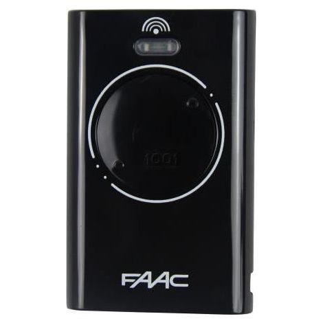 Télécommande Faac Xt2 868 Slh 2 Canaux Programmation Auto-apprentissage Noir