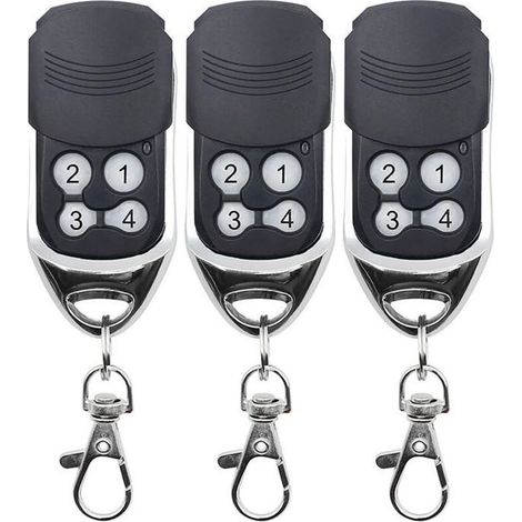 Telecommande Universelle Portail 433mhz , Code Fixe Et Roulant , Pour Doorhan Motorlin , Lot 3pcs