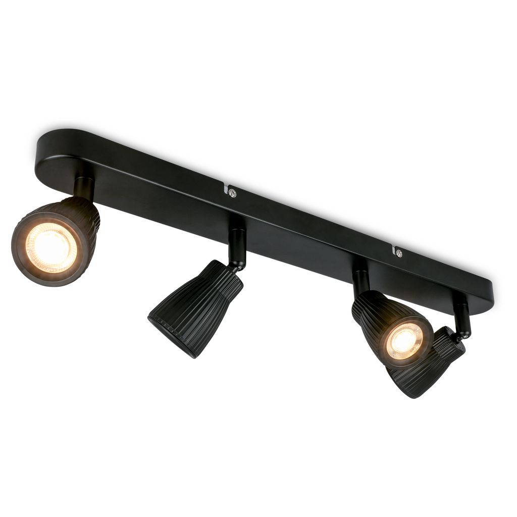 Briloner Led Deckenlampe Schwenkbar 52,5 Cm 14w 1600lm 3000k Warmweiß 4-flammig Schwarz - Deckenstrahler Wohnzimmer Flur Küche Büro