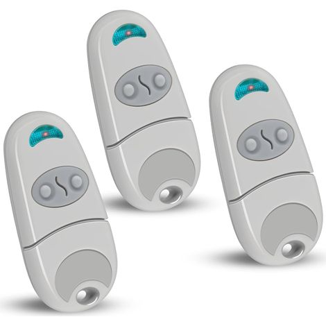 3pcs Télécommande Portail Garage 433.92mhz, 2 Canaux Compatible Avec Top-432ev/ee/na, Télécommande Pour Porte De Garage Et Portail