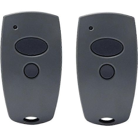 Télécommande À Double Bouton Avec Coque Arrière Noire Compatible Avec Les Contrôleurs De Porte De Garage Marantec D321, D323 Et D382 (2 Pièces)