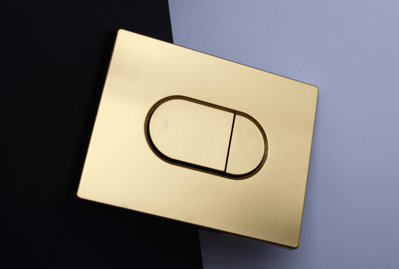 Grohe Armaturenbedienplatte Für Küchenspüle, Wassertank, Gebürstetes Gold 37624gn0