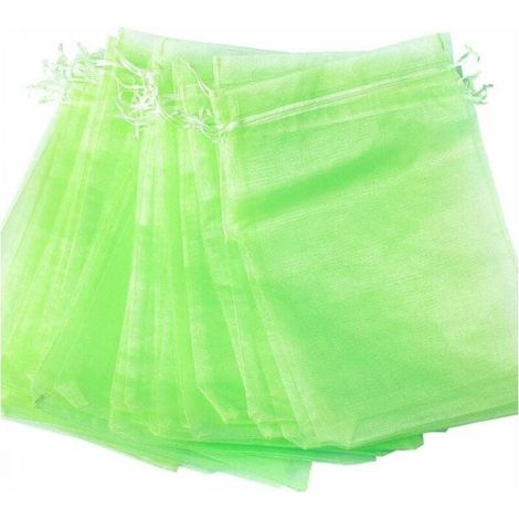 Cyslmuk – Lot De 100 Sacs De Protection Fruits – Filets Anti-oiseaux Et Insectes – Taille 30 X 20 Cm – Matériau Organza Doux Au Toucher