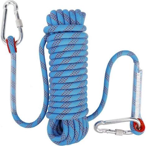 Hoxileeleo – 10 Mm Statisches Kletterseil – Hochfestes Polyester – 10 M Länge – 1100 Kg Zugfestigkeit – Für Bergsteigen Und Rettungseinsätze