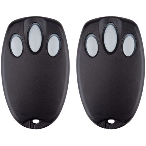 Hoxileeleo - Lot De 2 Émetteurs Portatifs De Rechange Pour Portes De Garage Chamberlain Liftmaster Motorlift 94335e 84335e Ml700 Ml500 Ml850 Merlin + C945 C840 Security + 433,92 Mhz