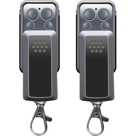 Hoxileeleo - Télécommande Pour Portails Et Portes De Garage – Portée De 50 M – Technologie À Code Tournant – Boîtier Robuste En Abs – Garantie De 3 Ans