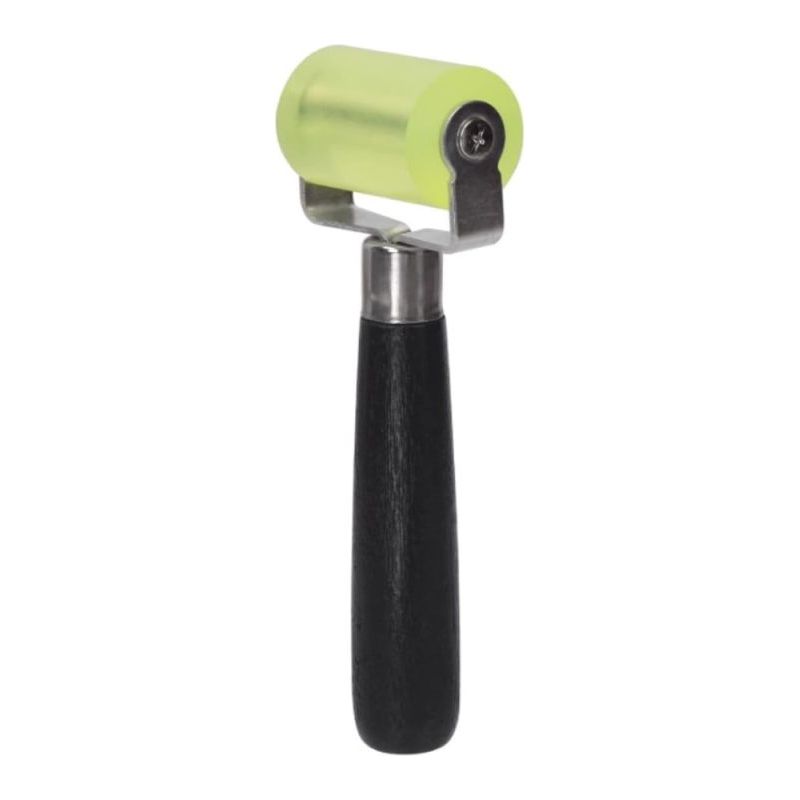 Irovami Tapetenrolle Aus Gummi – Holzgriff, 5 X 3,5 Cm – Ideal Für Teppiche Und Audioinstallationen