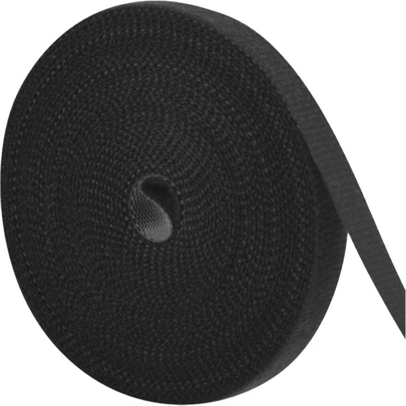 Irovami Klettband, Schwarz, 30,5 M – Wiederverwendbar, Kabel – Ideal Für Zuhause, Büro, Rechenzentrum