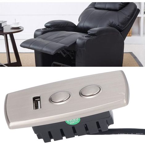 Télécommande Filaire Pour Réglage De La Hauteur D'Un Canapé Électrique, Moteur À Tige De Poussée, Prise Usb, Interface De Chargement Pour Téléphone Portable, Norme Américaine 100-240 V
