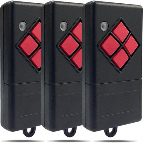 Beiyong Lot De 3 Télécommandes Compatibles Avec Porte De Garage Dickert Mahs27-04, Mahs27-01, Ahs27-02 Télécommande Pour Ouvre-porte De Garage Beiyong 1 Télécommande