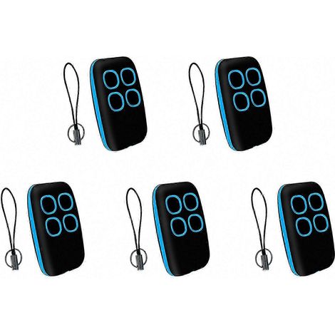 Duplicateur Universel De Télécommandes De Porte De Garage (5 Unités), Télécommande Sans Fil Multifréquence 250-913 Mhz Pour Ouvre-porte.