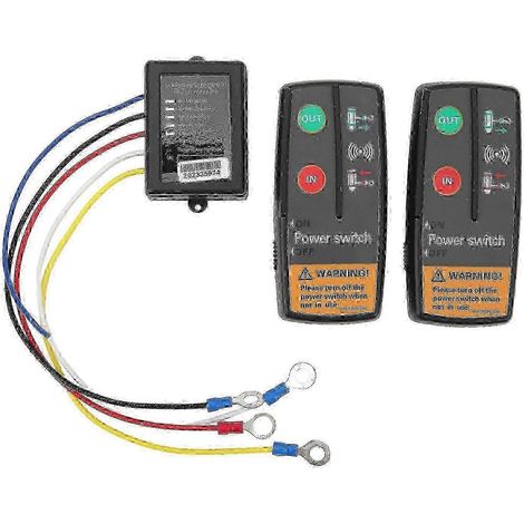 Kit De Télécommande Sans Fil Pour Treuil 12 V/24 V (récepteur De 15 Mètres) Pour Camion, Quad Et Suv - Yemaa