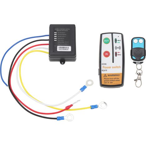 Télécommande Sans Fil Pour Treuil 12v 24v, Portée 50 Pieds, Réponse Rapide, Récepteur Inclus, Précise Pour Camion, Atv, Suv