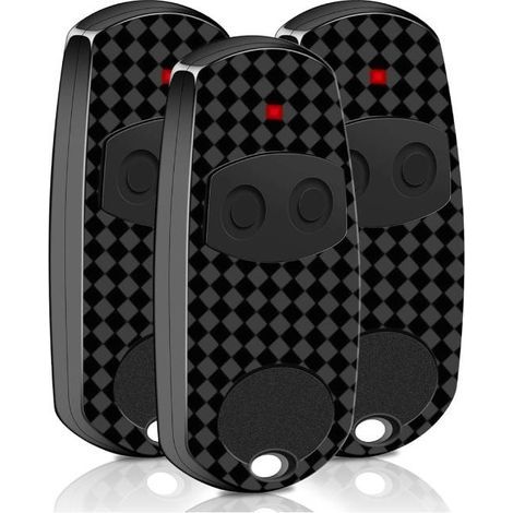 3 Pcs 433,92 Mhz Pour Telecommande Top432ee, 2 Canaux Telecommande Portail Compatible Avec Top432ee/ev/na