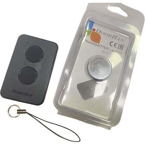 Télécommande Universelle 2 Boutons, Fréquence 433,92 Mhz, Pour Portes Coulissantes, Rideaux Métalliques, Volets Battants Et Portails Motorisés – Compatible Avec Systèmes Doorhan (sans Marque) Yun