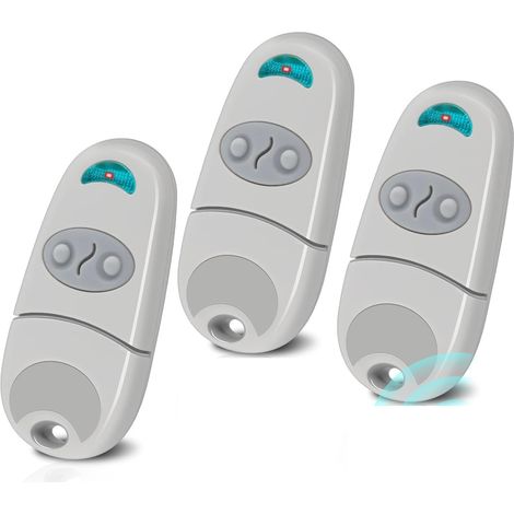 Télécommande Portail 433,92 Mhz 2 Canaux Compatible C@me Ev Na Ee Pour Garage Lot De 3