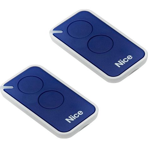 Lot De 2 Télécommandes Murales Double Canal 433,92 Mhz – Codage 72 Bits – Portée Extérieure 150 M – Compatibles Récepteur Niceflor