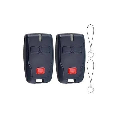 2 Pcs Télécommande De Porte De Garage Pour Mitto 2 B Rcb 433 Mhz 2 Canaux 2 Boutons Compatible Mitto 2, Kleio, Ghibli, Trc 2, Tr, Rolling Code Sécurisé