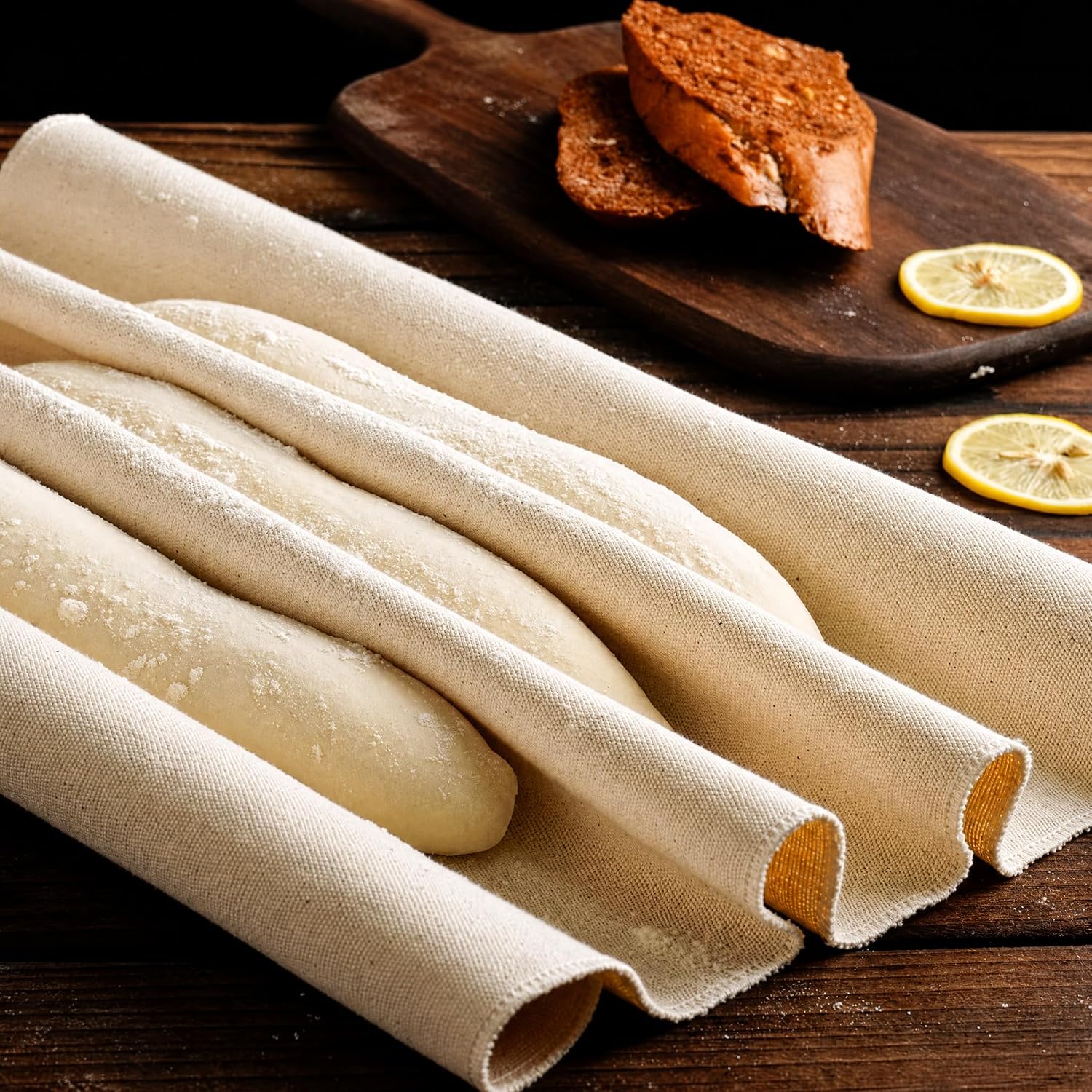 Bäckertuch 9060cm Brot Baguette Lage Professionelles Antihaft-bäckertuch Aus Natürlicher, Fermentierter Baumwolle Zum Backen Von Brot Baguettes