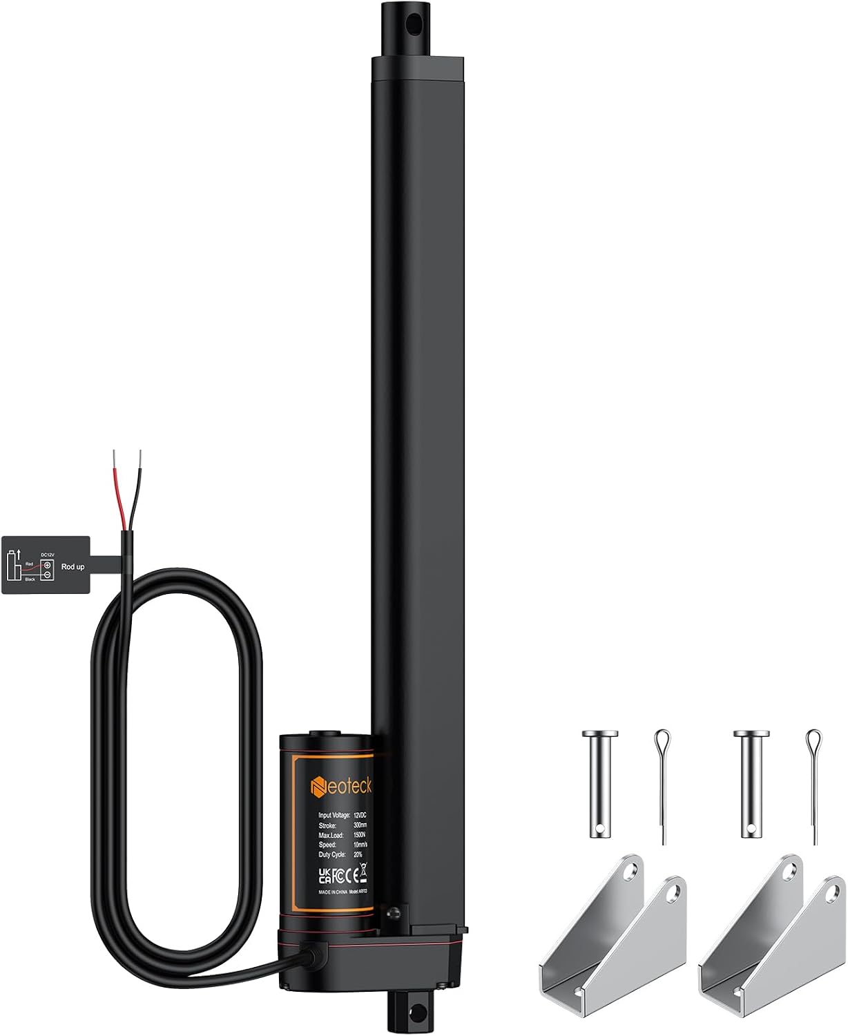 12v 1500n 300mm Hochleistungs-linearantrieb – 330 Lbs 10mm/s Ip65 Mit Endschalter Für Elektrische Betten, Wohnmobile, Plattformen, Automatische Fenster