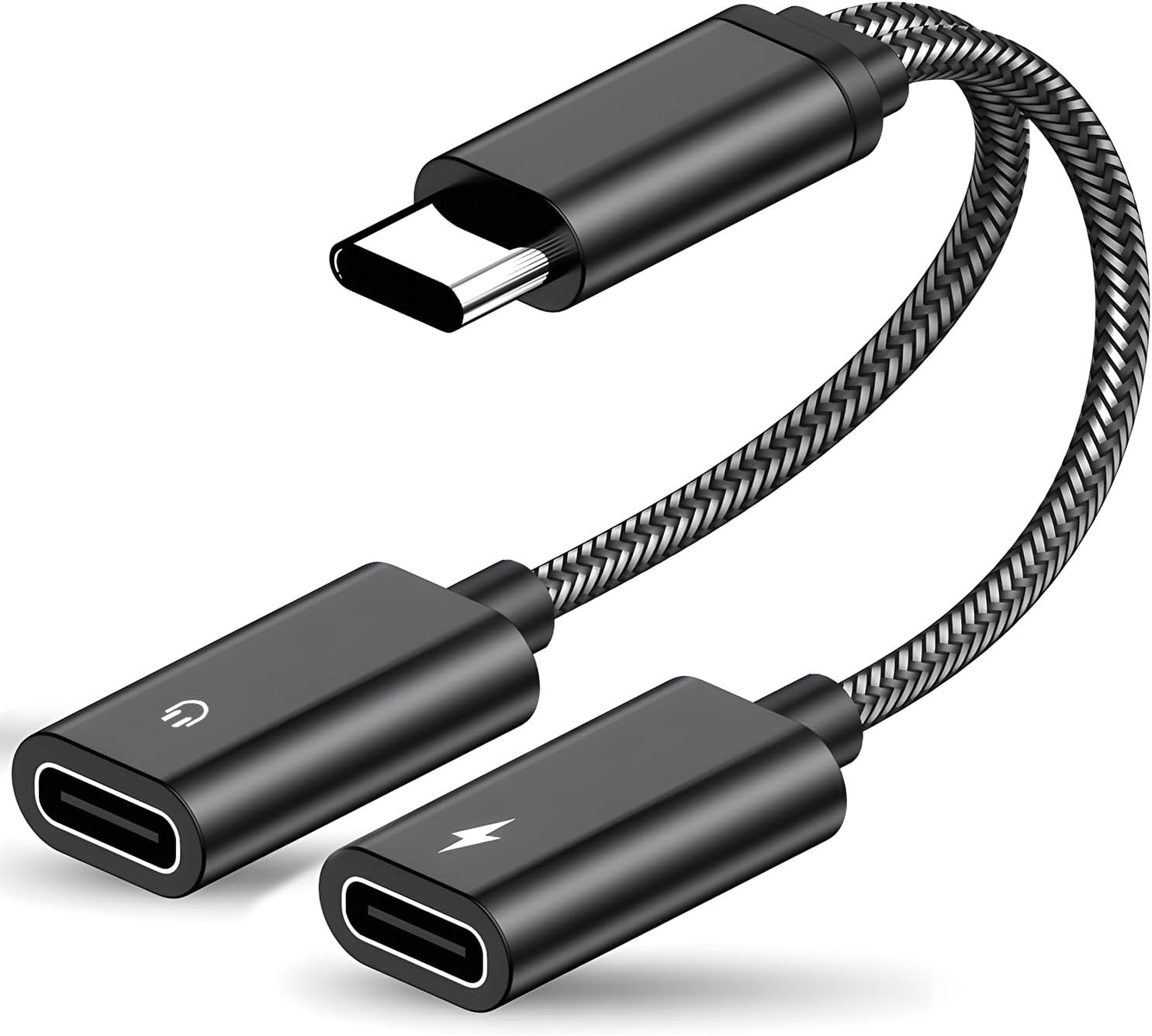 2-in-1 Usb-c Kopfhörer- Und Ladeadapter