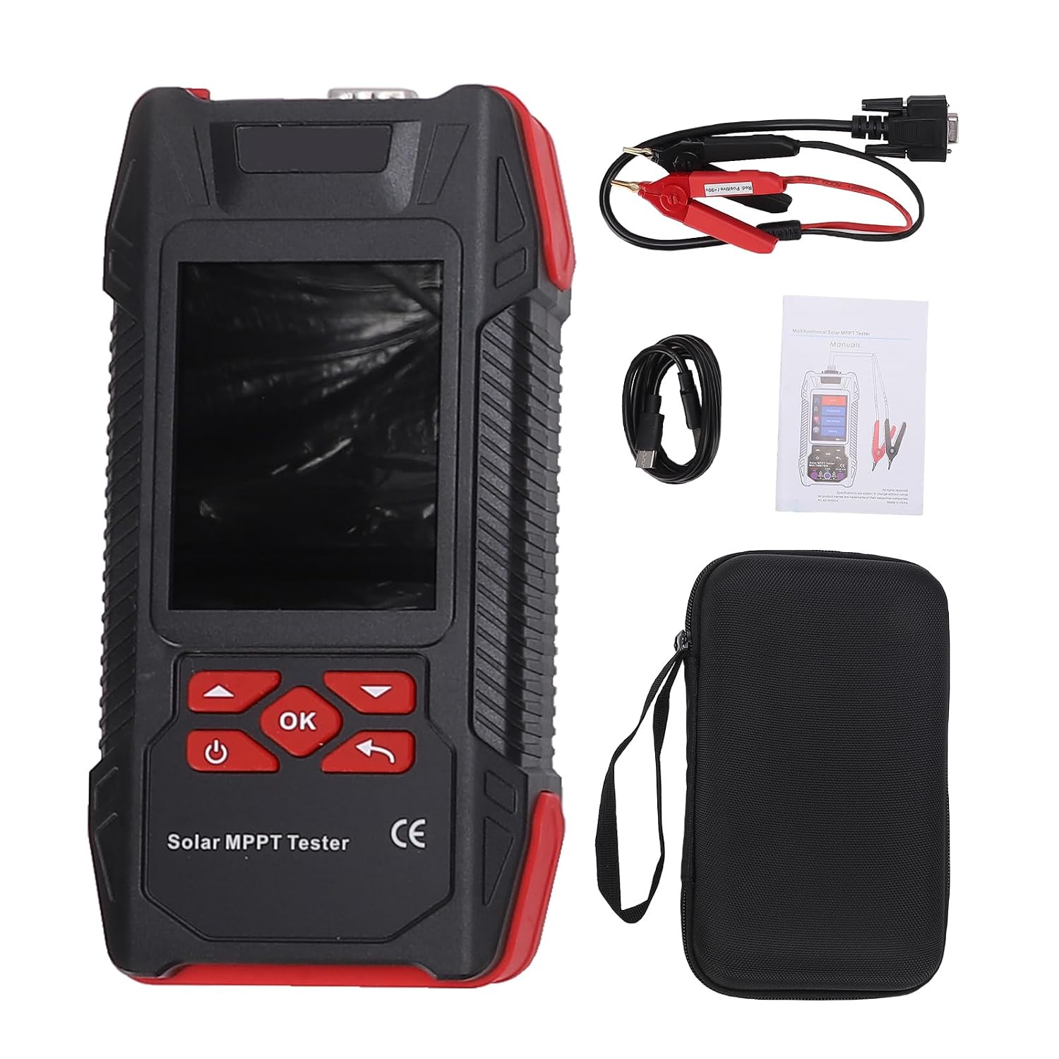 Solar-mppt-tester Mit 3,2-zoll-display, Spannung 3–90 V, Strom 0–40 A, Leistung 0–2000 W, Tragbarer Mppt-analysator Mit Automatischer Abschaltung Für Solarmodule