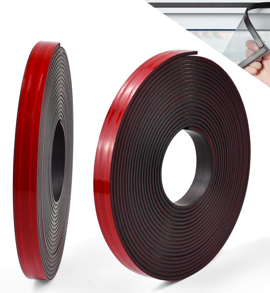 Selbstklebender Magnetstreifen 5 M Typ A + 5 M Typ B, 1,5 Mm X 12,7 Mm, Magnetband, Magnetisches Klebeband, Magnetstreifen Für Moskitonetze Und Vorhänge