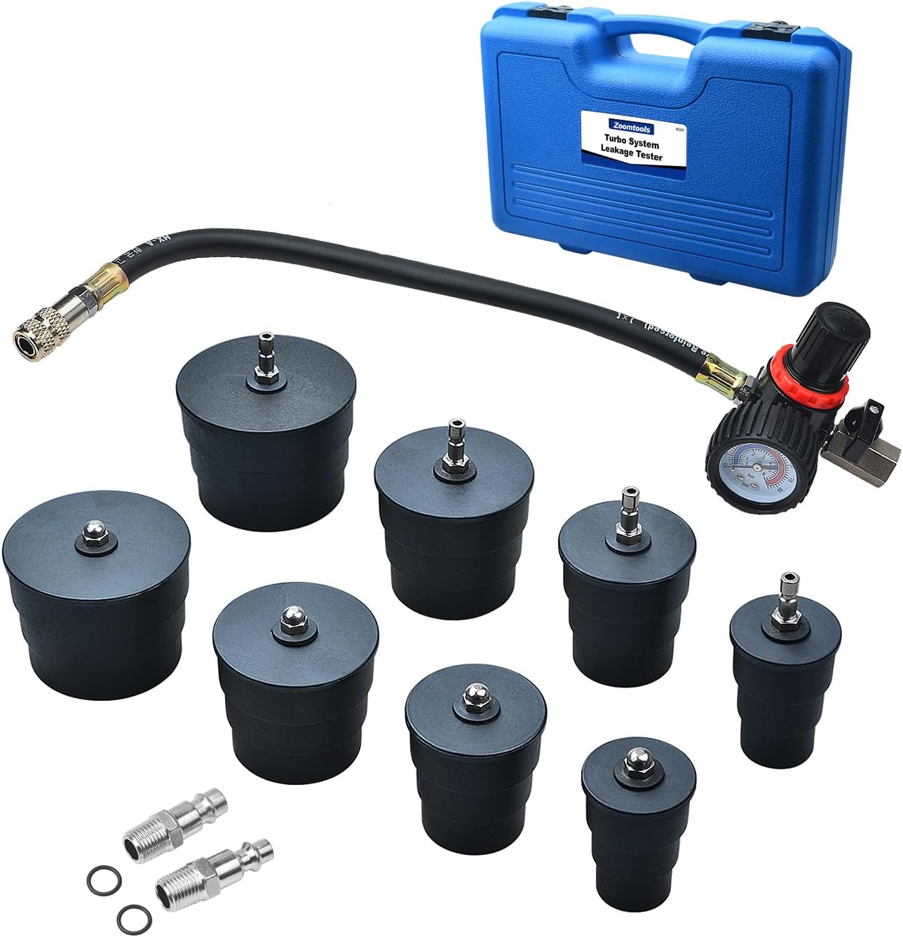 Turbolader-tester, Einfach Zu Bedienen, 4 Adapterpaare Für Kühlwasserschläuche Von 3,5 Bis 9,5 Cm