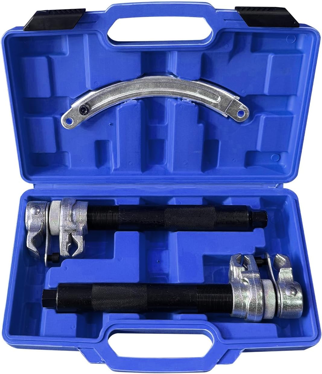 Set Mit 3 Federspannern Professionelles Werkzeug Für Autofedern Tuning Und Tieferlegung Stoßdämpferspanner Maximale Belastung 1,2 T (1200 Kg) (blau)