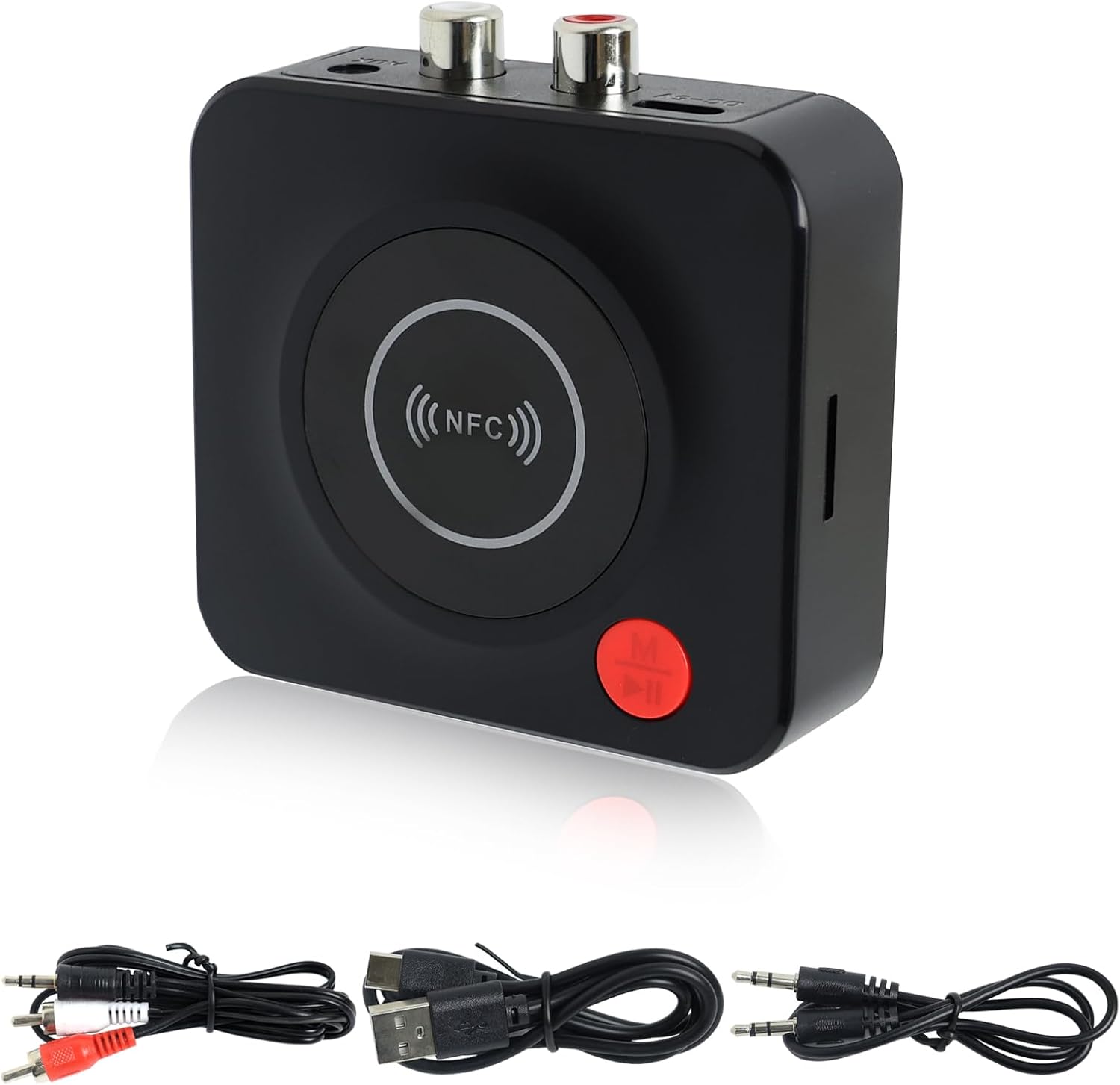 Bluetooth 5.3-empfänger, Stereo-audio-hifi-empfänger, Kabelloser Bluetooth-adapter Für Das Auto, Bluetooth-audio-empfänger Mit 3,5-mm-klinkenanschluss Und Cinch-anschluss Für Smartphones, Tablets Und