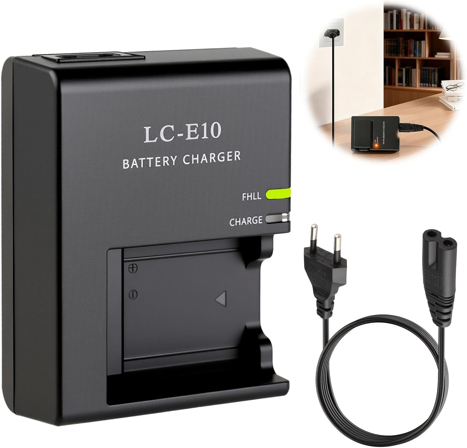 Lp-e10 Akkuladegerät Für Canon Eos 1100d, 1200d, 1300d, 1500d, 2000d Für Lc-e10c, Lc-e10, Lc-e10e, 3000d, 4000d, Rebel T7, T6, T5, T3, T100, Kiss X50, X70, X80, X90, Kamera-akkuladegerät