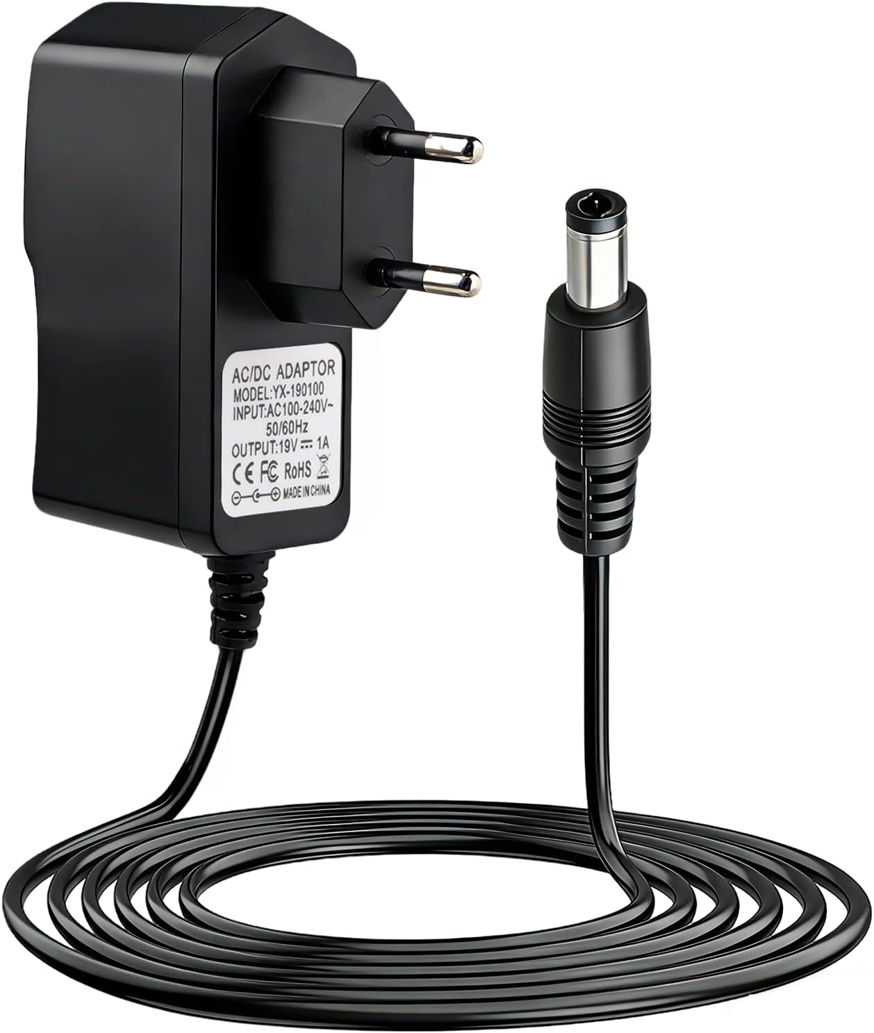 19v 1a Ladegerät Für Conga Cecotec Excellence 750 890 990 950 1090 1790 Adapter Mit 2m Kabel Für Staubsauger Netzteil Ladegerät Zubehör Für Conga