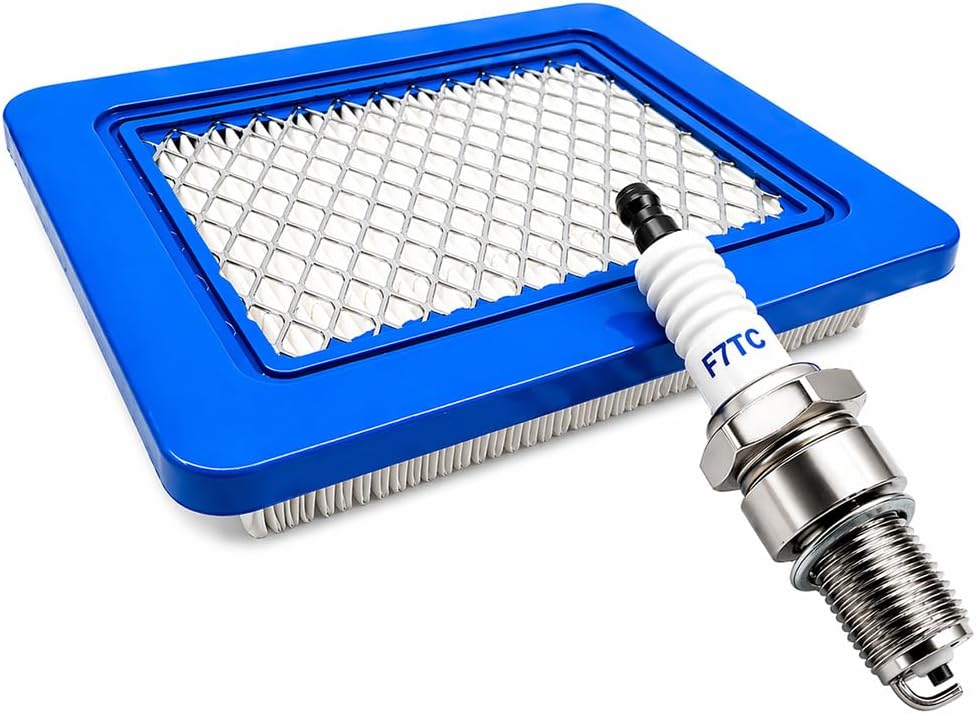 Luftfilter Und Zündkerze Für Briggs & Stratton 625, 650, 675, Honda Gcv190a, Gcv135, Gcv160, Gx100, Gc135, Gc160, Filterpatrone Mit F7tc-zündkerze Für Rasenmäher 491588, 491588s, 399959