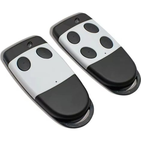 Lot De 2 Télécommandes - Porte De Garage - 433,92 Mhz - Code Tournant - Compatible S449 Qz2 Qz4 - Abs