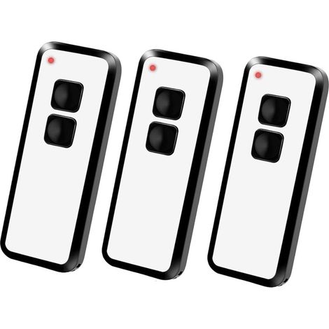 3 Télécommandes Porte De Garage - 433,92 Mhz - Compatible Novoferm Novotron 522 524 502 Max43-2 512 Mix43-2 - Pour Portails Et Garages