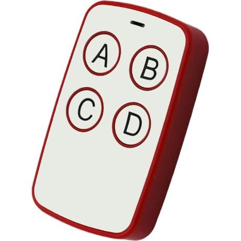 Télécommande Porte - 4 Boutons - Portée 100 M - Fréquence 433 Mhz - Pour Portes Électriques Domestiques Et Commerciales - 1 Pièce