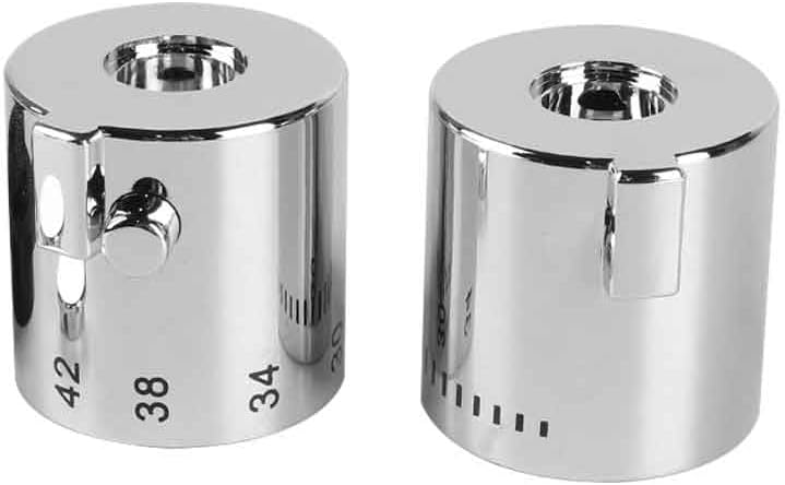 Duscharmaturgriff, 1 Paar Wasserarmaturgriffe, Verchromter Duschtemperaturregler Für Badewanne/dusche